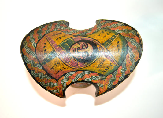 Decorative wooden headrest